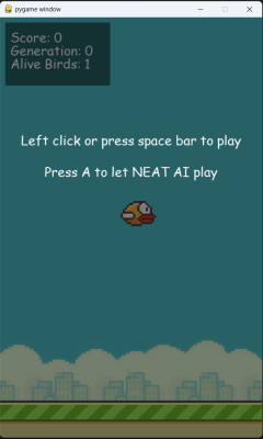 AI Flappy Bird NEAT